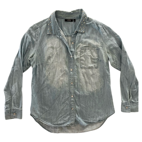 Studded Denim Shirt - Picture 1 of 6